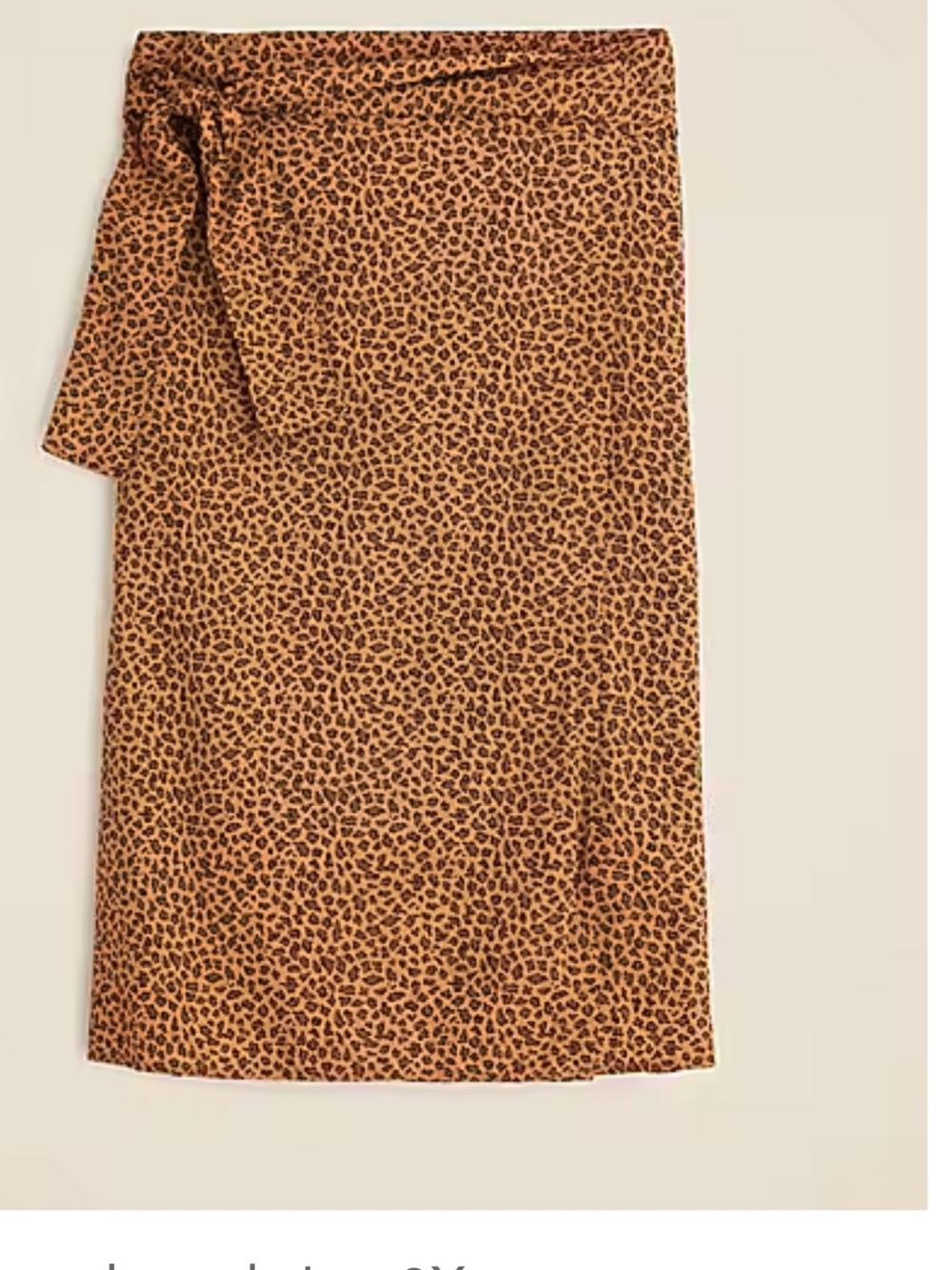 Leopard Print Sarong  Midi Skirt - Brown & Black